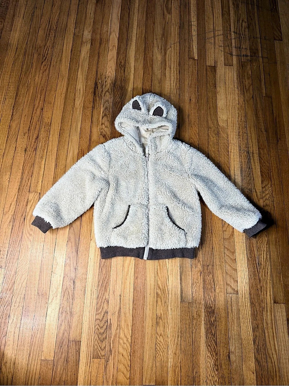 Gymboree 4/5T sherpa fleece hoodie jacket